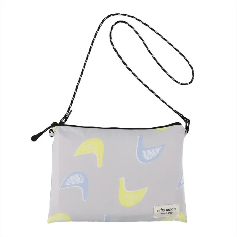 peach drop bird rain poncho