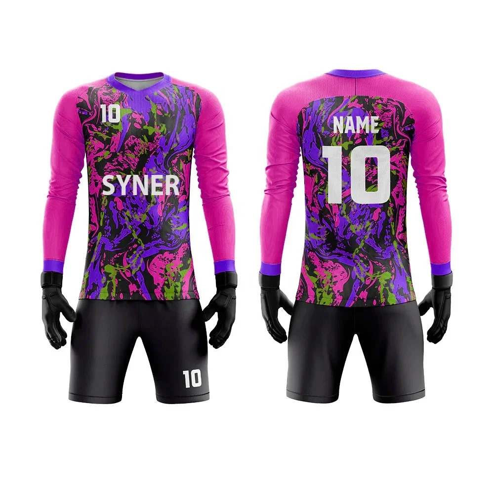 Customized Goalie Uniform Set Soccer Keeper Training Uniforms Goalkeeper Uniform Kit