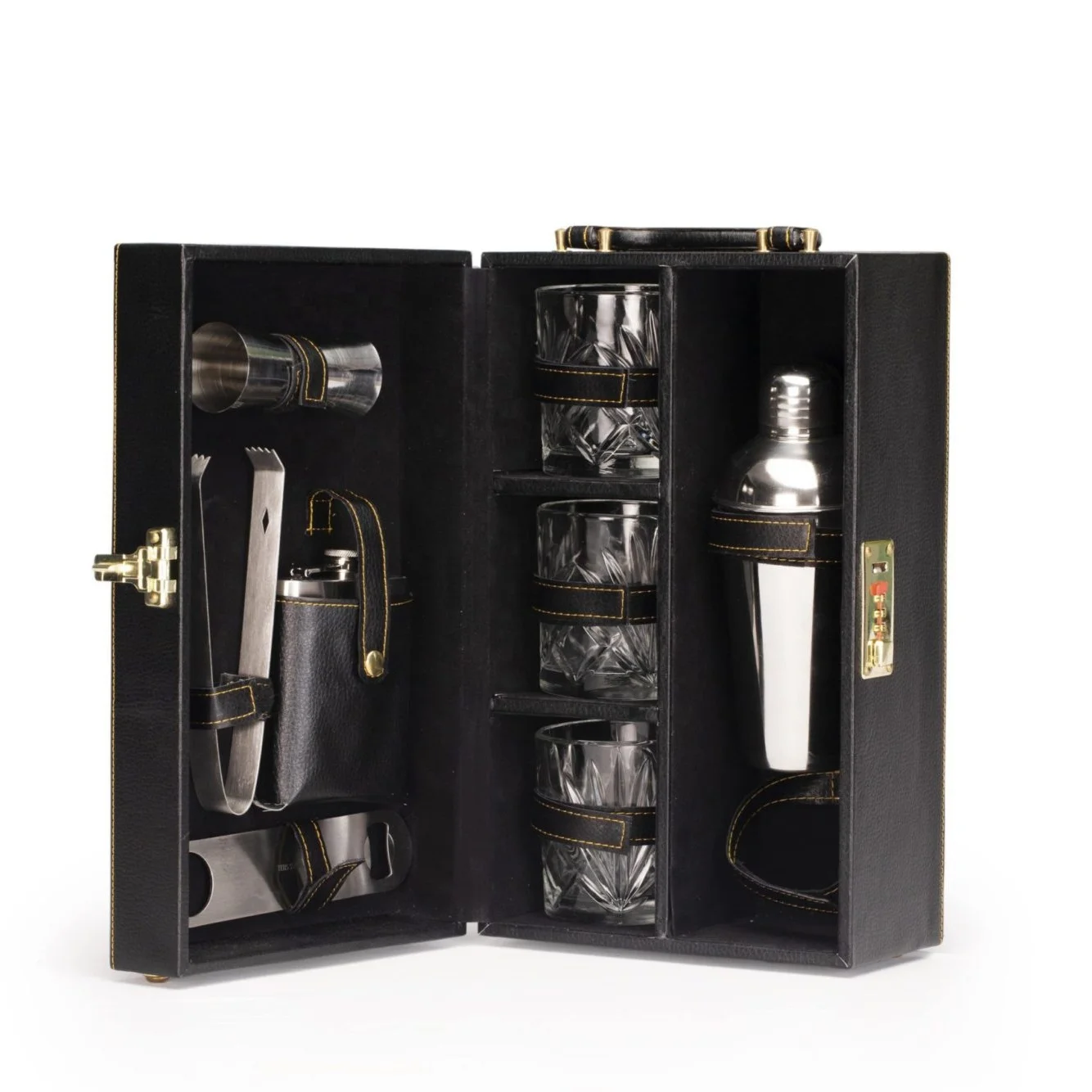 13-piece Gunmetal Black Boston Cocktail Drink Shaker Set Made From Stainless Steel Bar best design new shaker