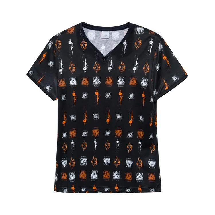 Handcrafted edition create your own logo customer demand Premium quality comfortable size heavy edition V Neck Men T Shirt