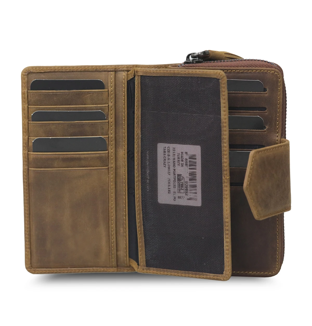 Genuine Leather Women Wallet Card Holder Women Purse Slim Phone Placed Long Wallet Bifold Wallet Customizable RFID Protection