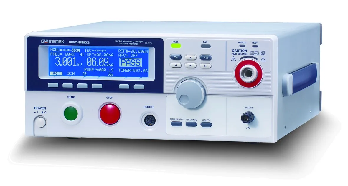 GW INSTEK GPT-9800 Электрический тестер безопасности