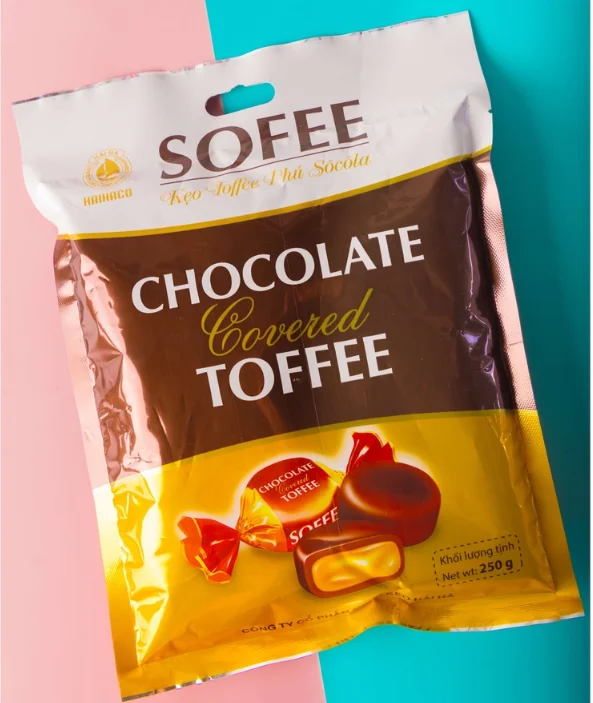 Best Selling Sweet Taste SOFEE Chocolate covered Toffee Candy From HaiHaco