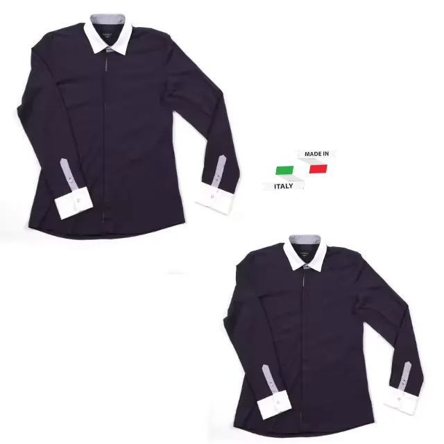 Высококачественная Мужская рубашка с длинными рукавами в итальянском стиле для повседневного и элегантного повода по индивидуальному заказу