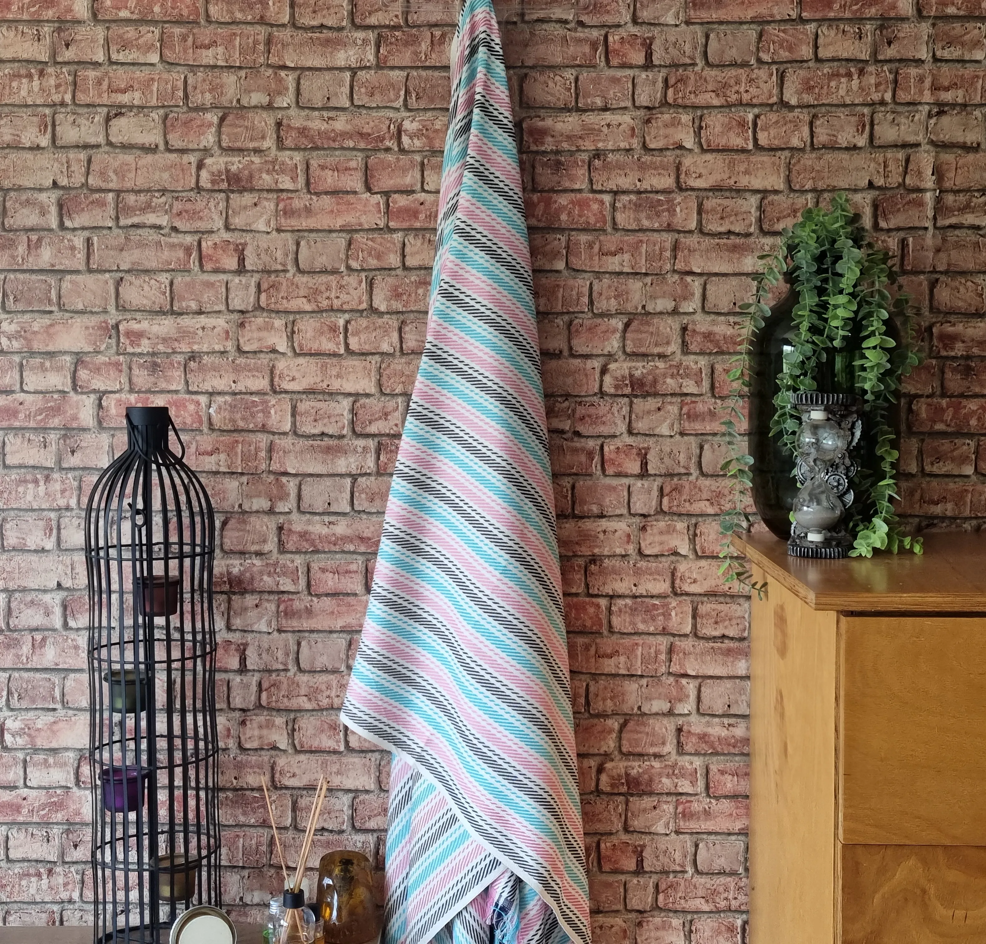 Полотенце из 100% хлопка многоцветный с бахчками