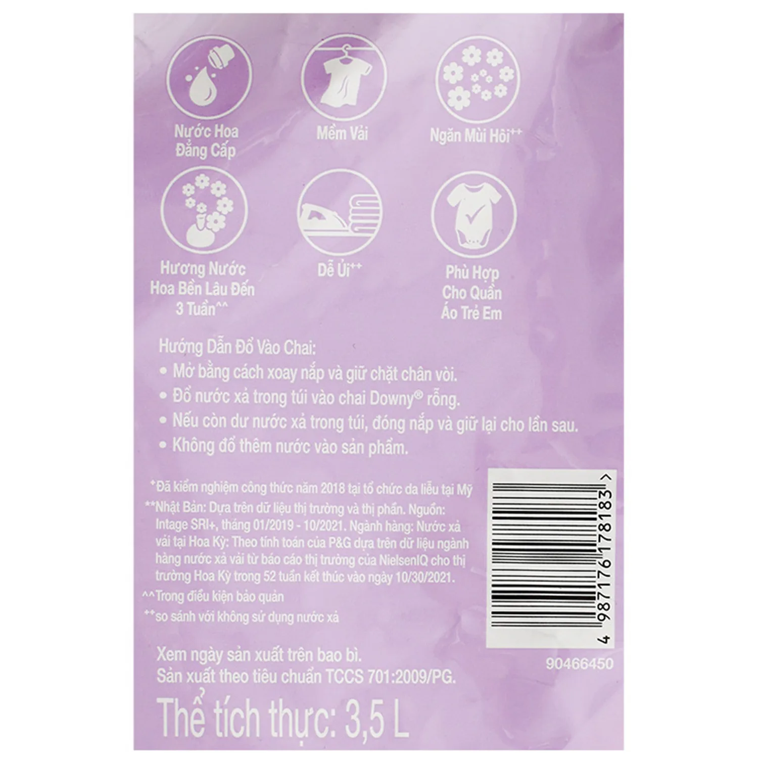Dow-ny Lavender fabric conditioner softener 4x3.5L - Special offer laundry fabric softener - Household Chemicals Conditioner