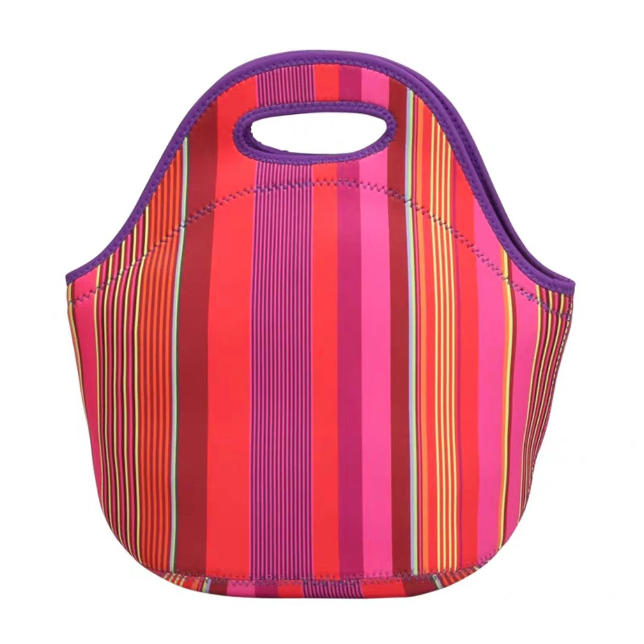 Sublimation picnic box food delivery bag custom simple neoprene lunch bags for office, school, outerdoor