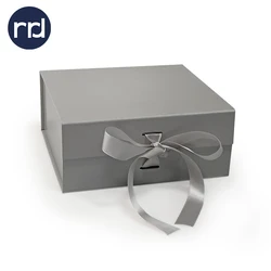 RR Donnelley Custom Design Manufacturer Recyclable Lucky Essential Oil Box Packaging Foldable Magnetic Gift Box with Ribbons
