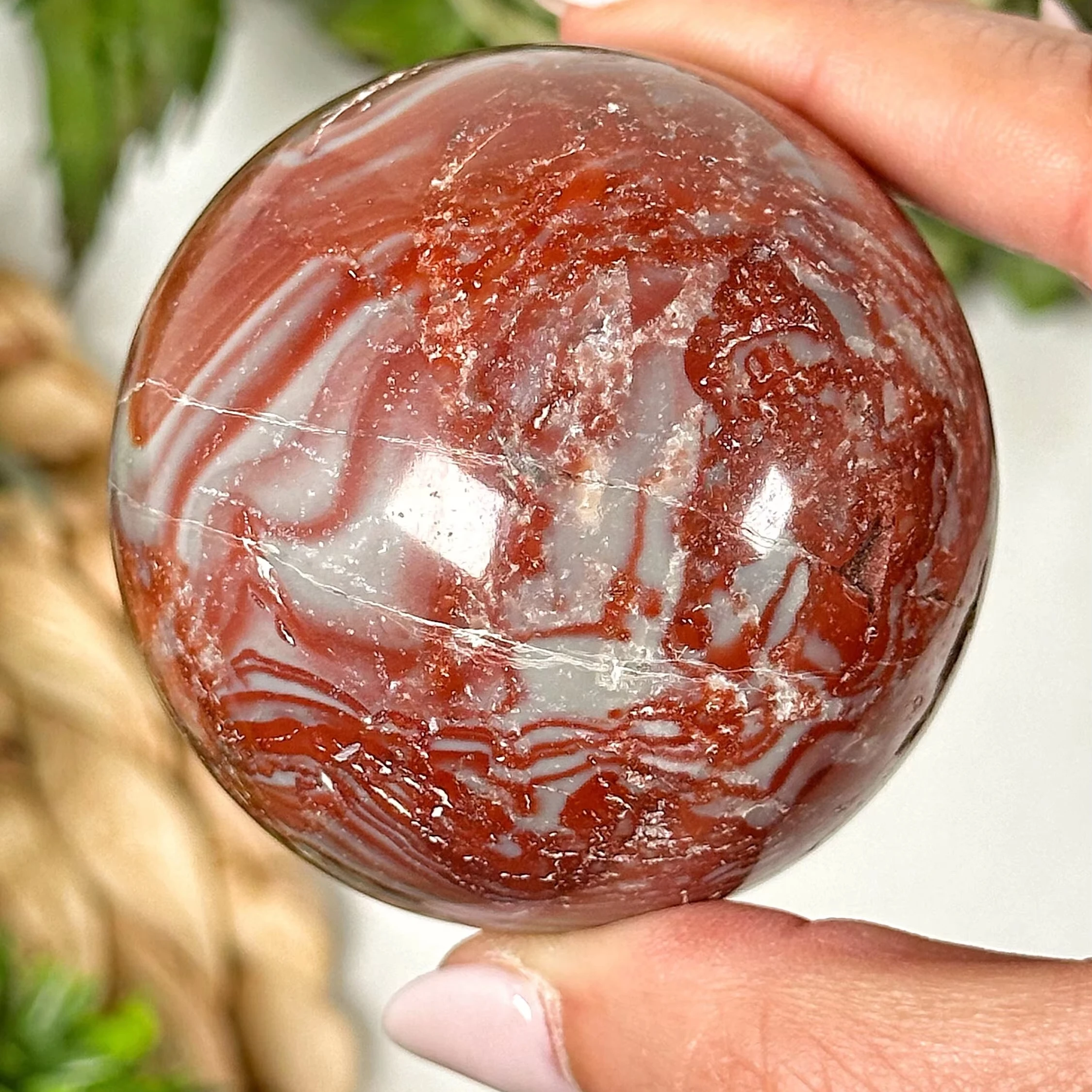 Natural High Quality Rosetta Jasper Custom Rossetta Sphere Jasper Stunning Natural Top Grade Quality Crystal Loose Gemstone