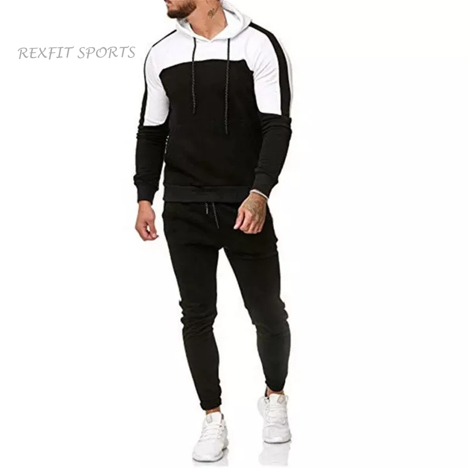 OEM Training Jogging Wear Custom Brand Logo & Design 65% Cotton 35% Polyester Men Gym Tracksuits For Sportswear Tracksuit