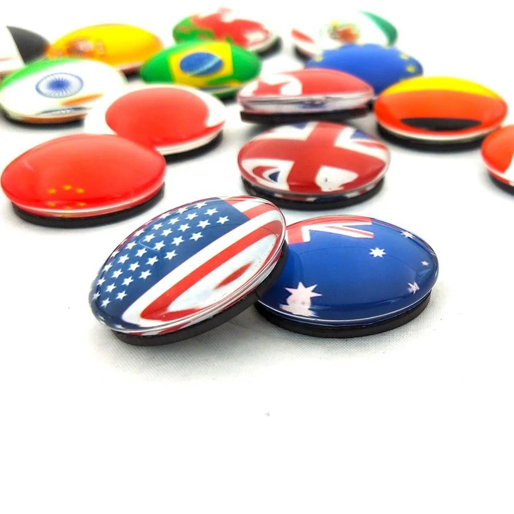 WINER M&G Kitchen Crystal Customized Round Shape Fridge Magnets with different patterns