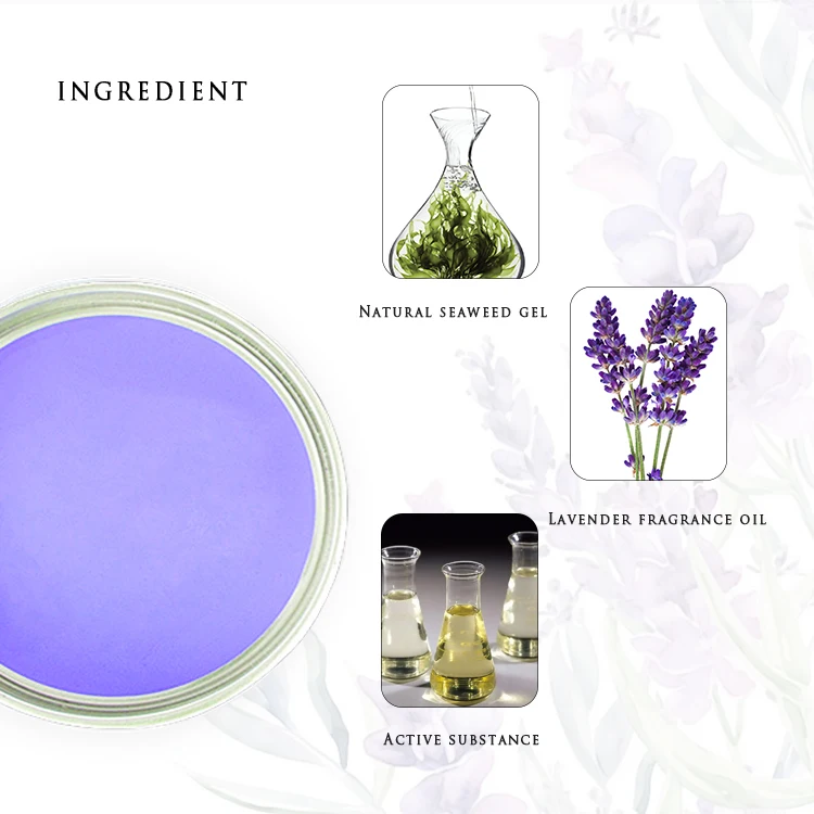 105g lavender fragrance Home Air Freshener Gel/Bathroom Air Freshener Scent/Aromatherapy Scented Gel