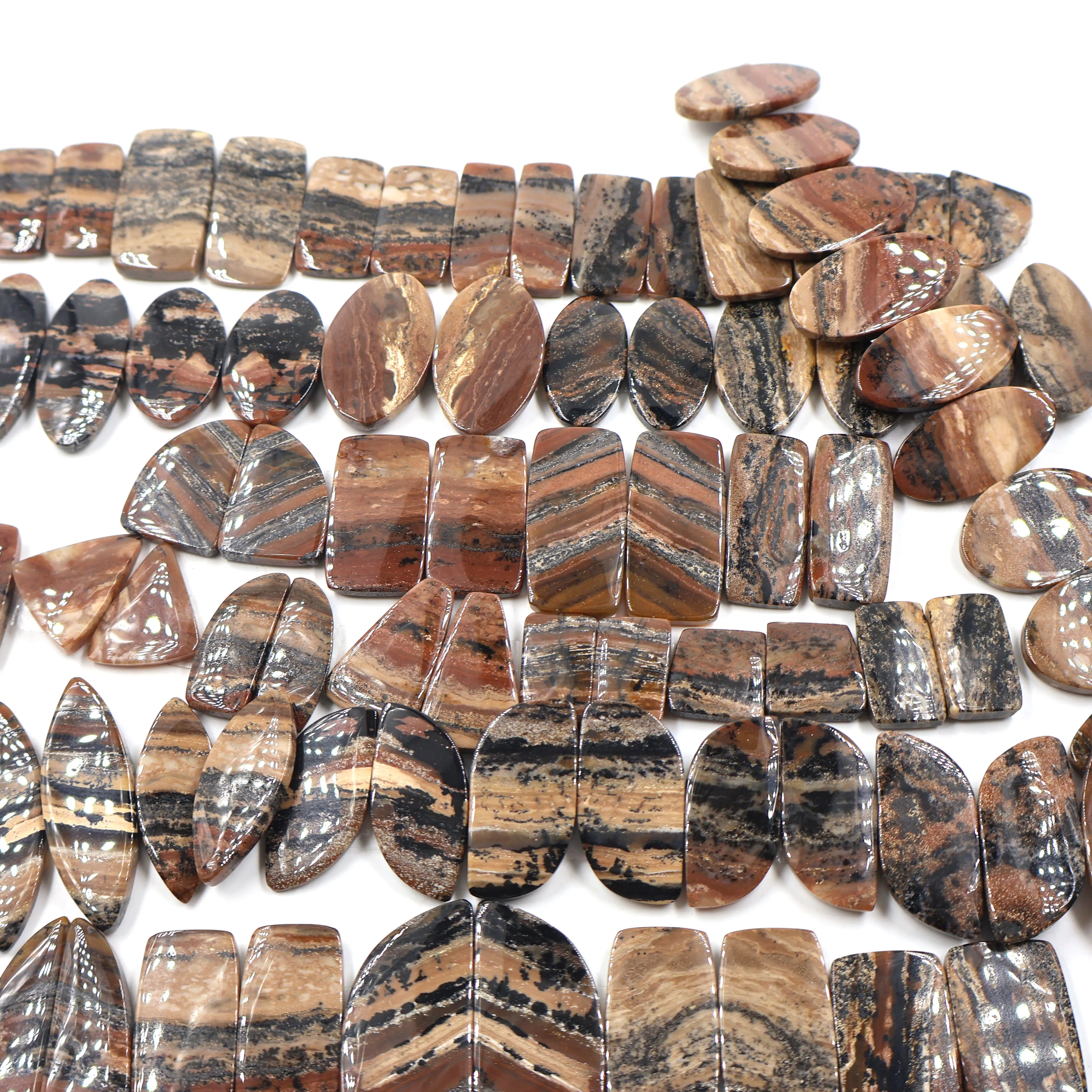 2024 High Quality Cabochons Honey Dendrite Pear Agate Best Quality Hot Sale Loose Gemstones Factory Price Jaipur Bulk