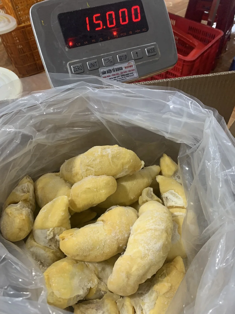 Agriculture Bulk Packing High Quality 12 Months Shelf Life Yellow Color Frozen Processing Sweet Taste Durian Meat From Vietnam