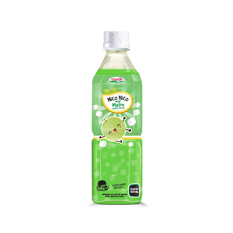 Free Sample 500ml Nico Nico Mixed Fruit Juice with Coconut Jelly - Nata De Coco Drink Wholesale Supplier HALAL Soft Drink