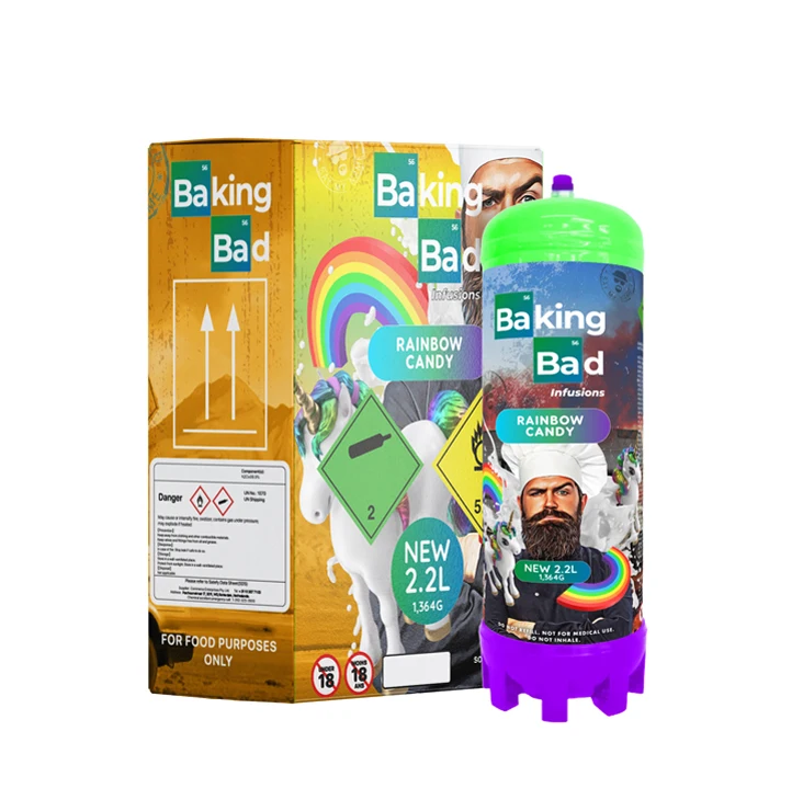World Wide Buyers of Baking Bad 2.2L/1364g Rainbow Candy Whipped Cream Charger Available at Discounted Market Price