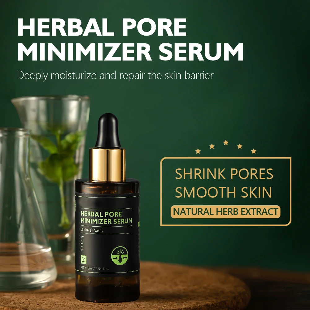 Stock Hot Sale Tea Tree Oil Face Serum Nose Pore Refining Tightening Skin Pores Minimizer Serum
