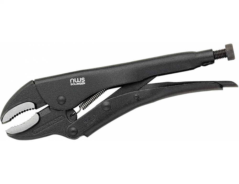 Grip Pliers for securely holding, clamping and tensioning round, profile or flat material