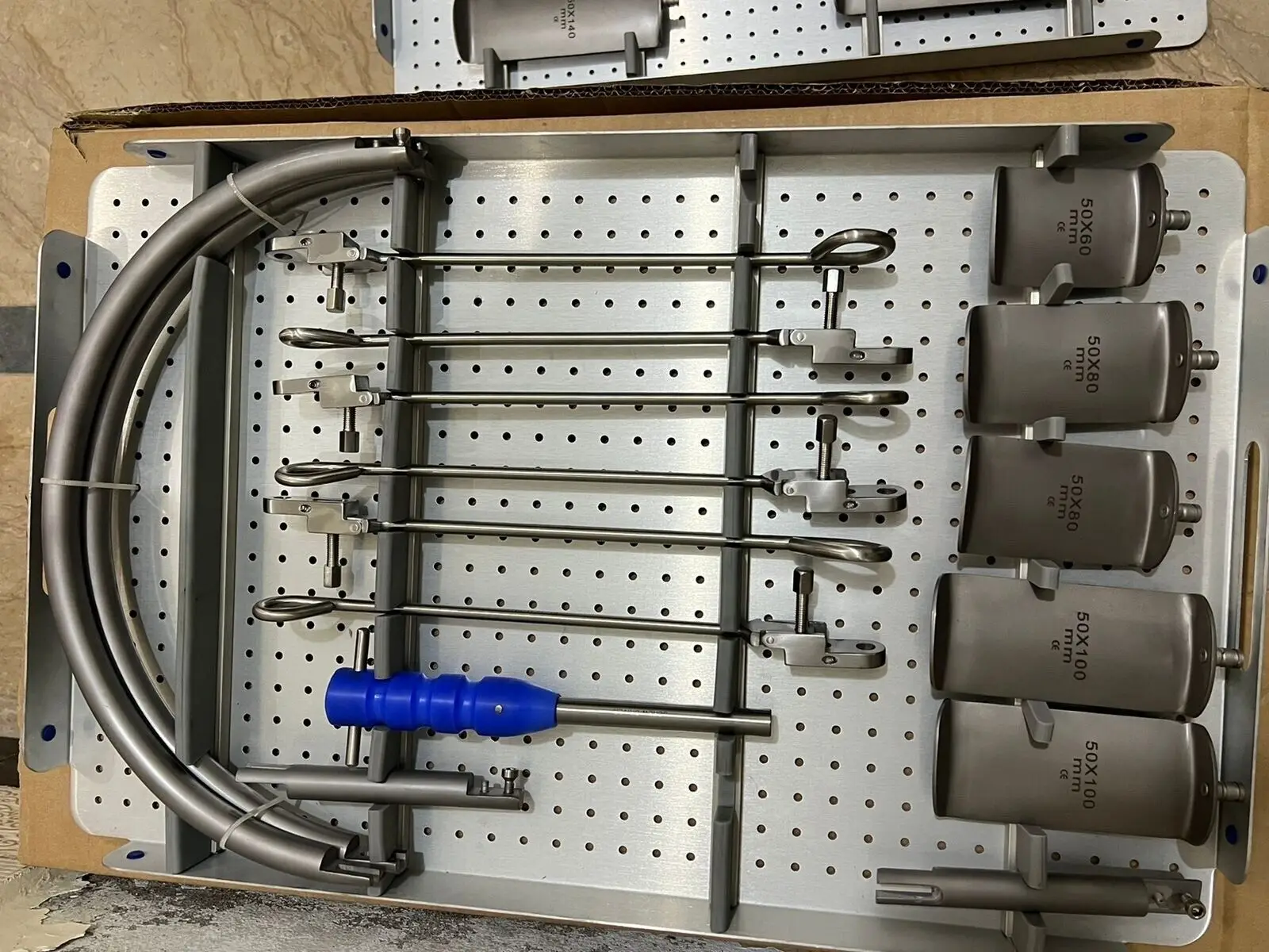 Anterior Lumbar Surgical Access System With Stainless Steel Box New Anterior Lumbar Ring System Retractor Complete Set