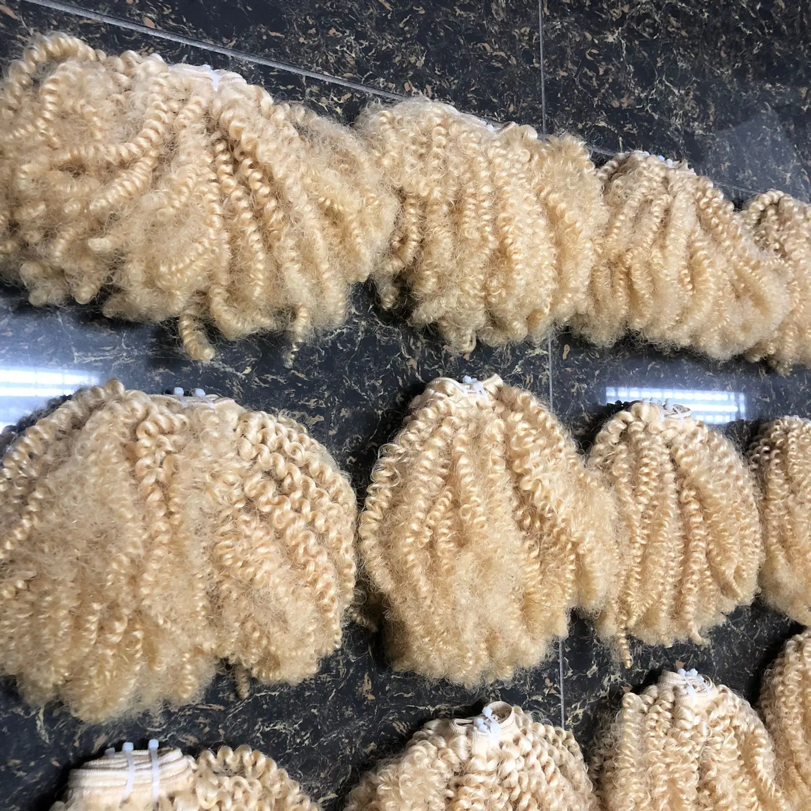 Vietnamese Raw Virgin Afro Kinky Curly Weft Hair Extensions Kinky Curly Human Hair 4C Kinky Weft hair bundles