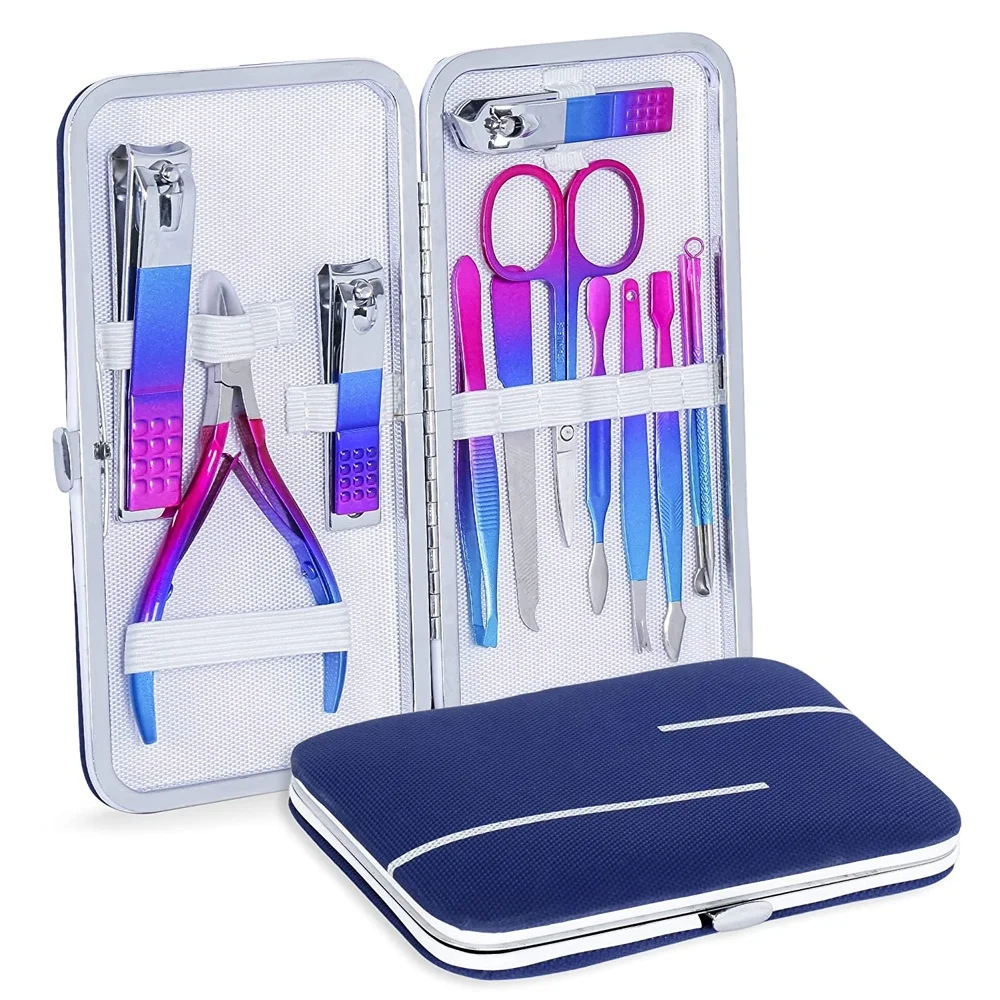 OEM Services Stainless Steel Professional Manicure Pedicure Kit / Custom Made Manicure Pedicure Kit For Salon