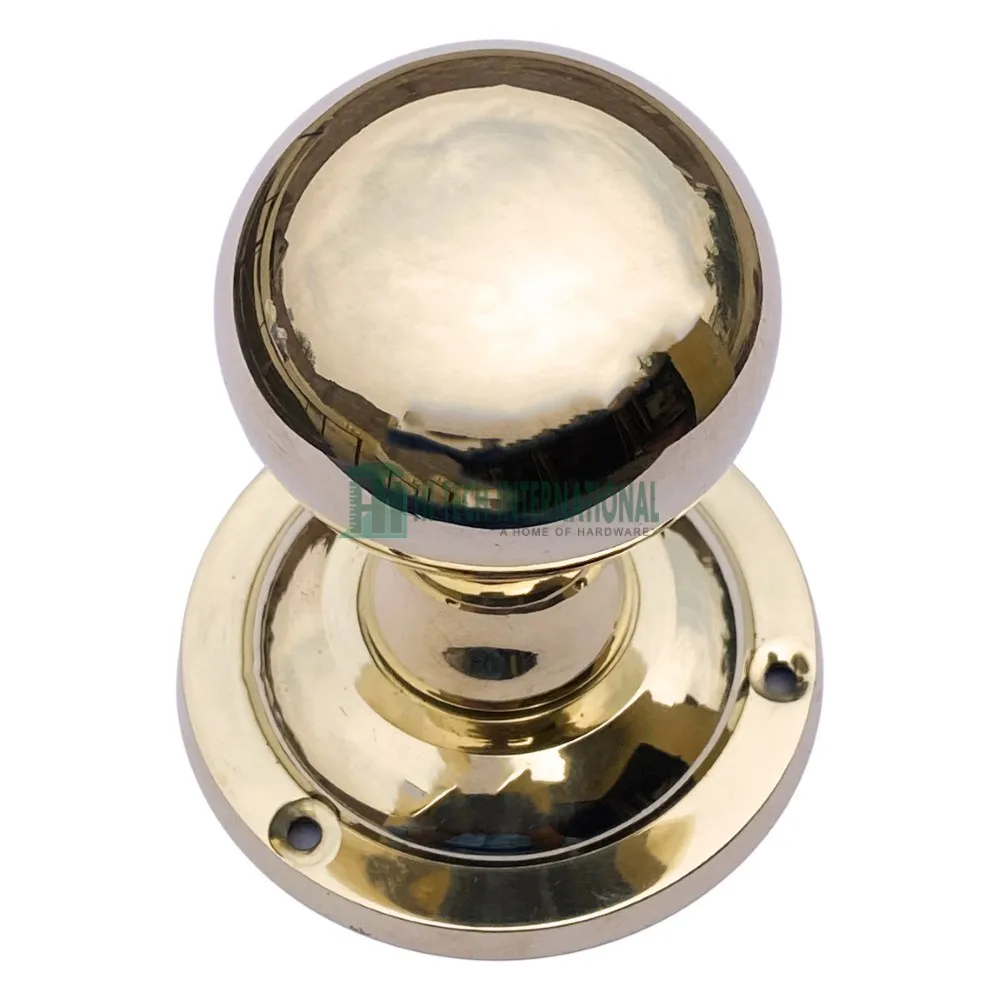 Шаровая дверная ручка полированная твердая латунная викторианская Оптовая Продажа Дешевая для архитектурной мебели