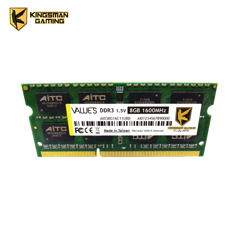 [AITC] 1.5V Laptop Memory ram DDR3 8GB 1600MHz