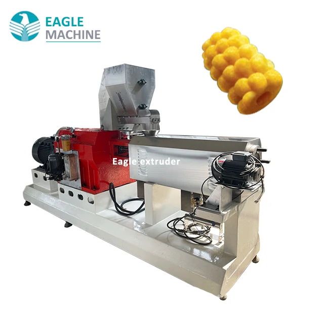 extrusion corn puffs/pop corn snack  human food production line making machine