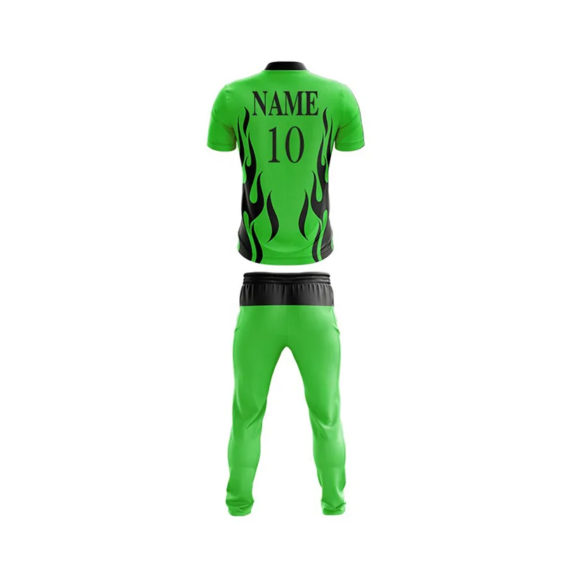 Customized Logo Sublimated Cricket Uniform Short Sleeves Cricket Team Uniform 100% Polyester sublimation uniform