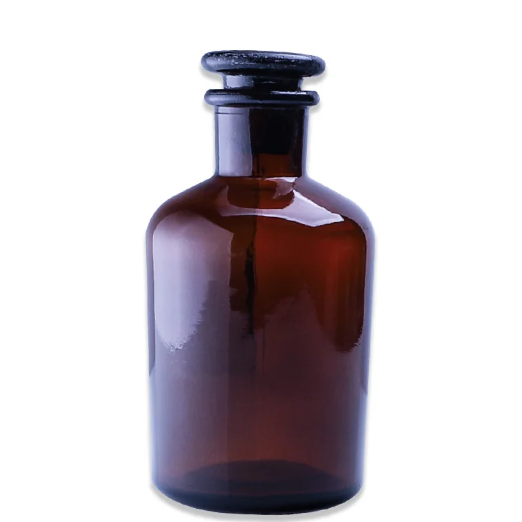 wholesale high quality amber biochemistry laboratory uses reagent bottle