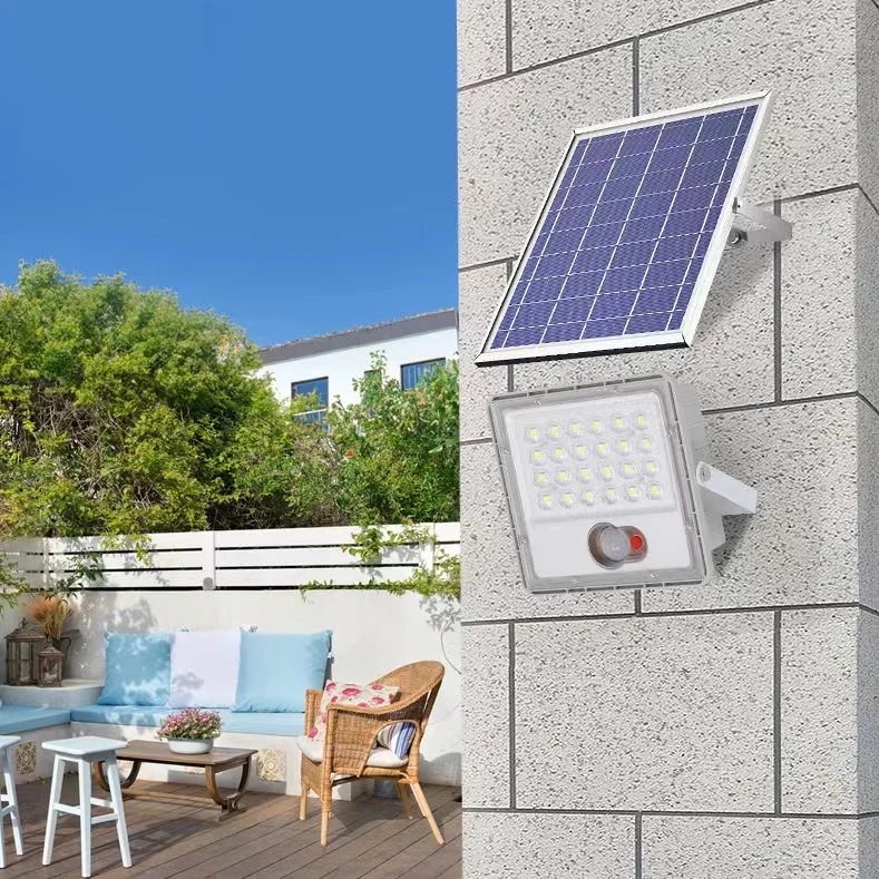 Solar Flood Light Outdoor IP67 Waterproof Solar Lights Solar Powered Floodlight 100W for Pathway Yard Patio Lawn Backyard