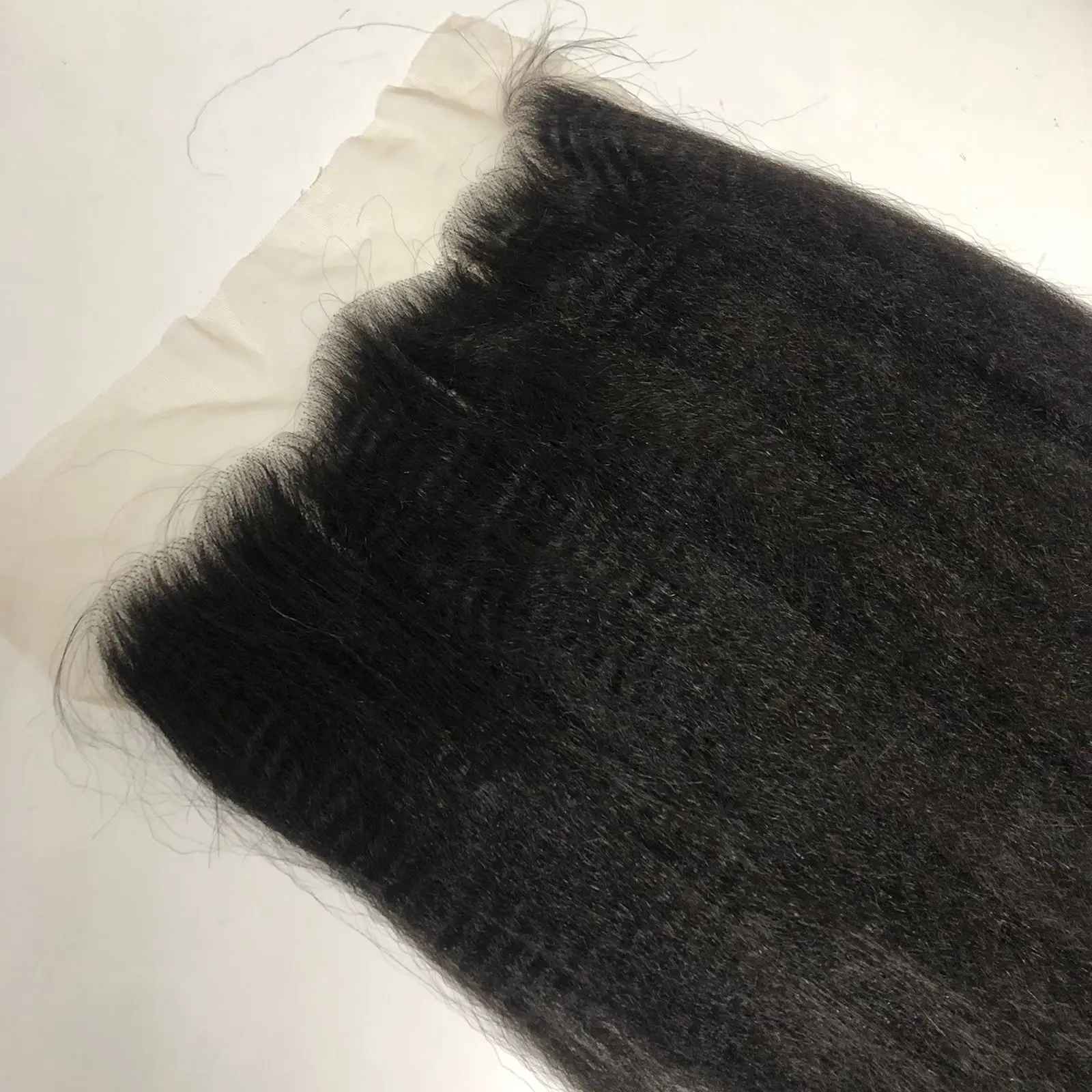 Top quality Virgin Lace Frontal Kinky Straight Styles none chemical processing with HD Transparent lace 13x4/13x6 sizes