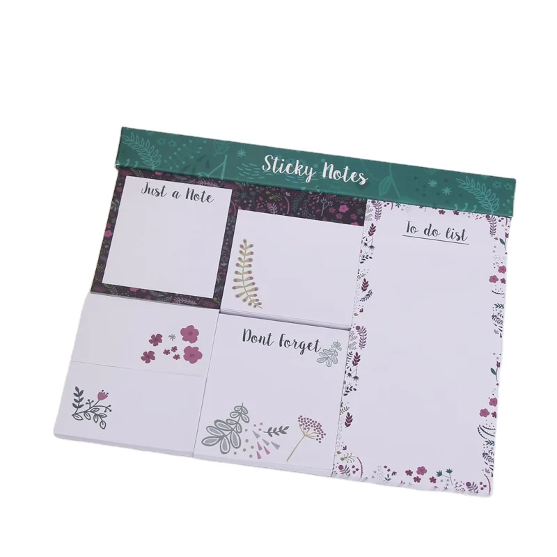 50 sheets 80g paper Post notes combination N times customized logo memo card notes set Vietnam paper factory wholesale