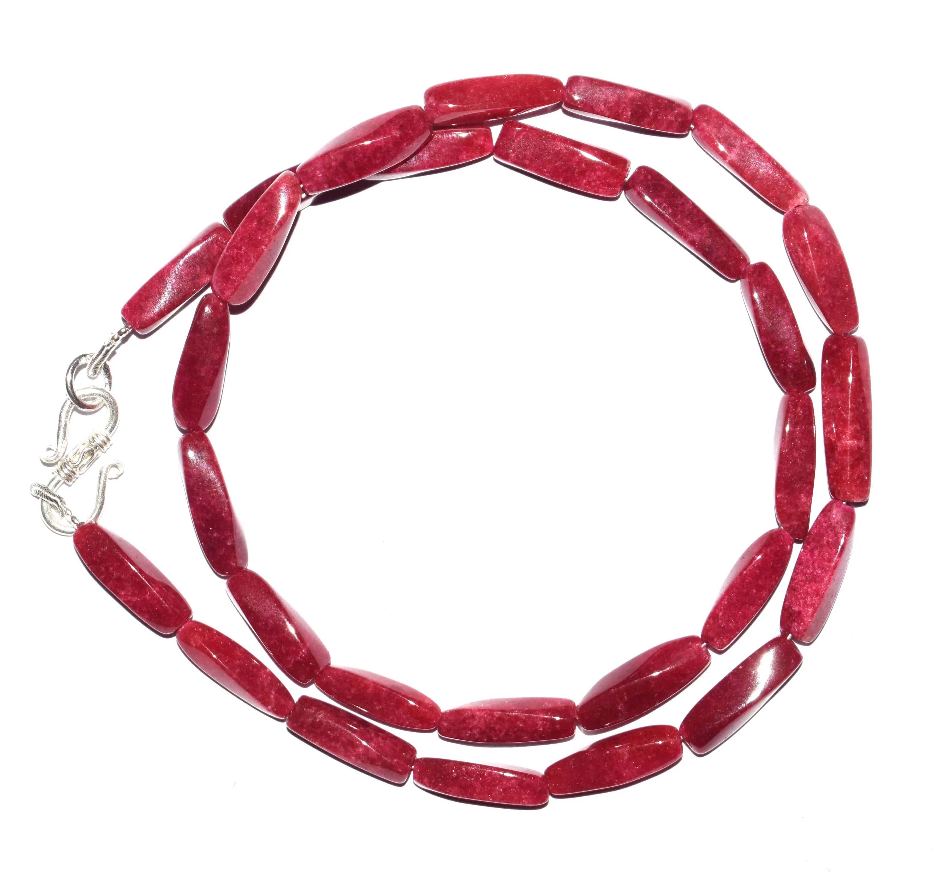 Натуральный 925 Серебряный Красный яшма драгоценный камень высокого качества 18 дюймов Пряди 4-14 мм Скалка бисер ожерелья Исцеляющие камни ювелирные изделия