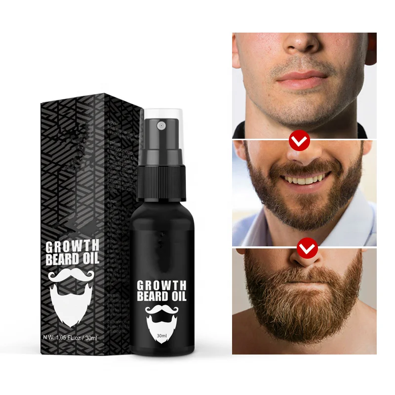 Professional Private Label Natural Organic Beard Hair Growth Beard Growth Serum Oil For Black Men