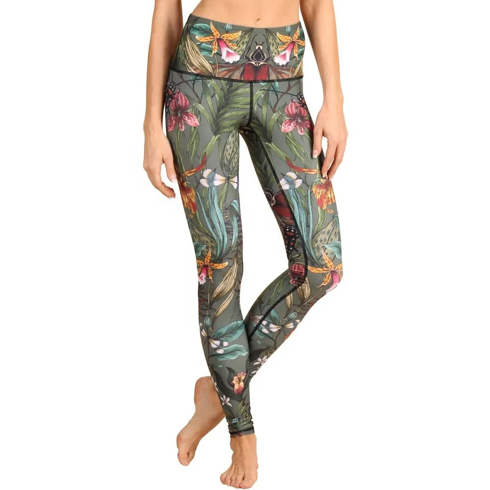 Custom Printed Women Yoga Pants High Waist Soft Leggings for Gym Fitness Girls Yoga Training Leggings