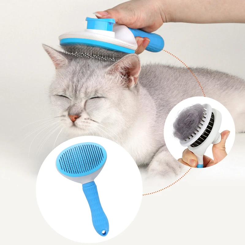 Wholesale 2 in 1 Pet Bathing Supplies Dog Cat Shower Massage Brush Comb Haired Grooming Cleaning Tools