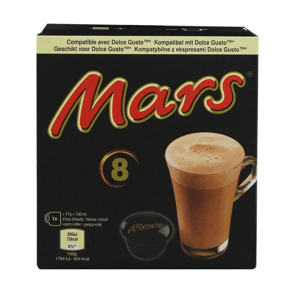 Оптом купить Mars Dolce Gusto совместимые стручки горячего шоколада x8