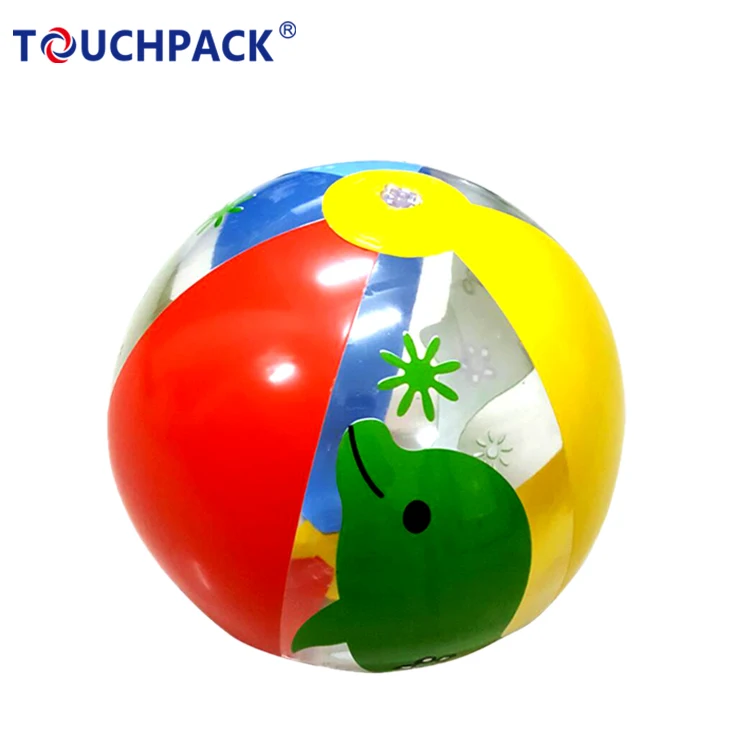 Custom Logo Eco-friendly Non-exotic PVC Beach Ball for Outside Beach Play