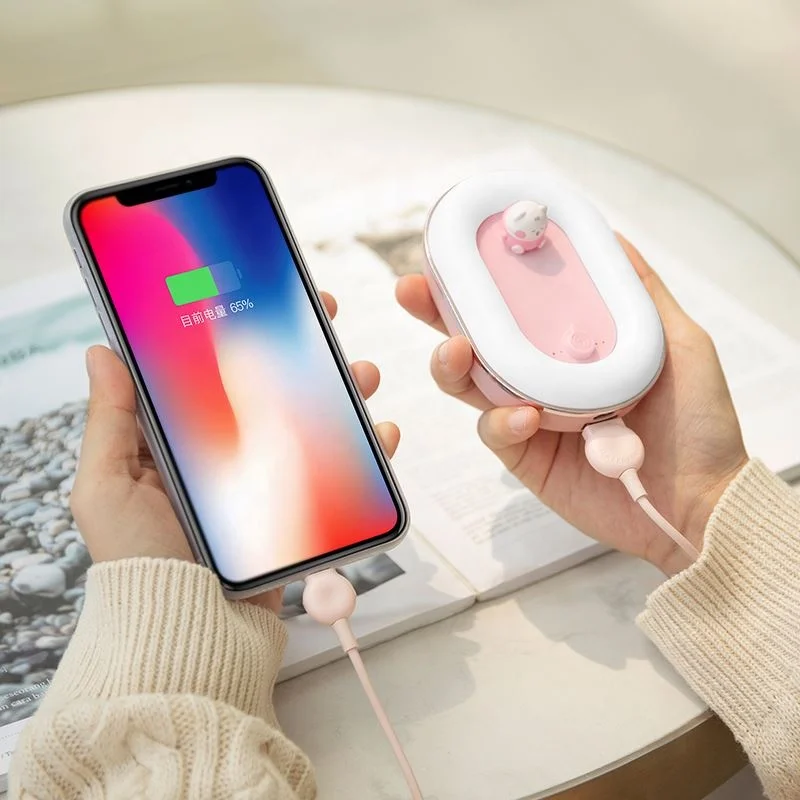 Hot selling Cute Mini Power Bank With Hand Warm Design Electric hand warmer Power Bank