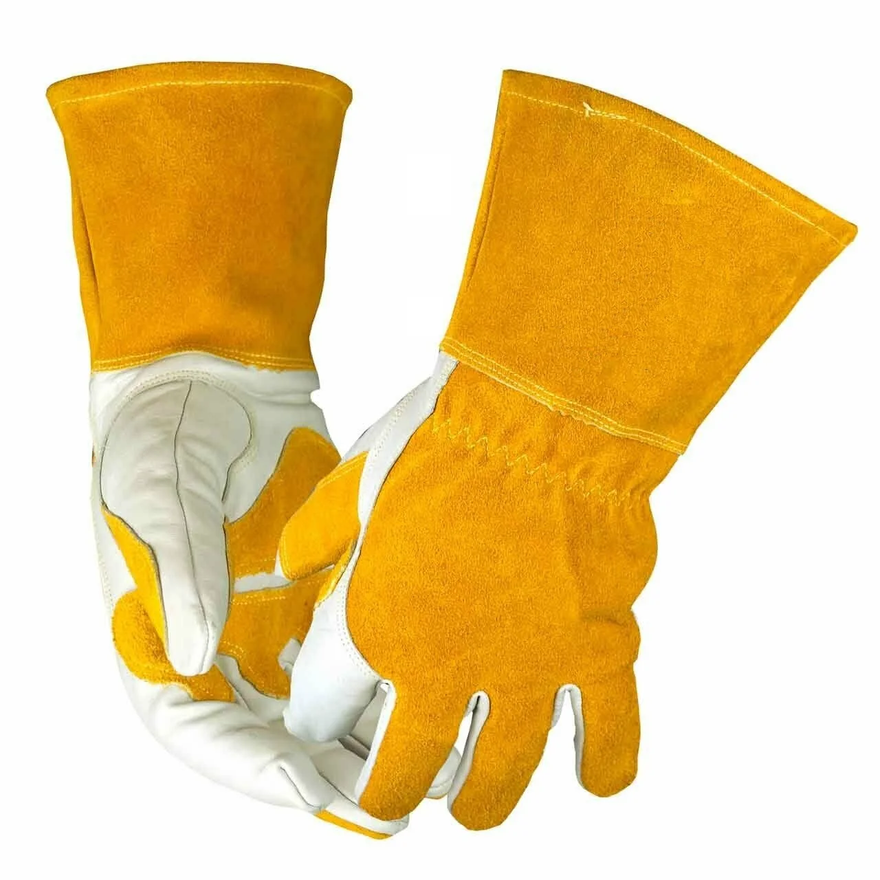 Premium Grain Cowhide MIG Welding Gloves Safety Fire Resistant Welder Gloves