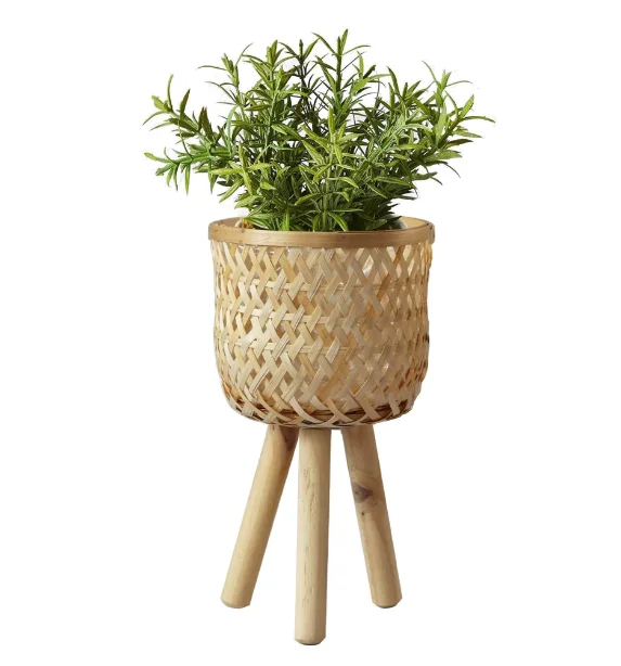 Wholesaler High quality best selling bamboo flower pots planters stand  vintage  planter mold made in Vietnam