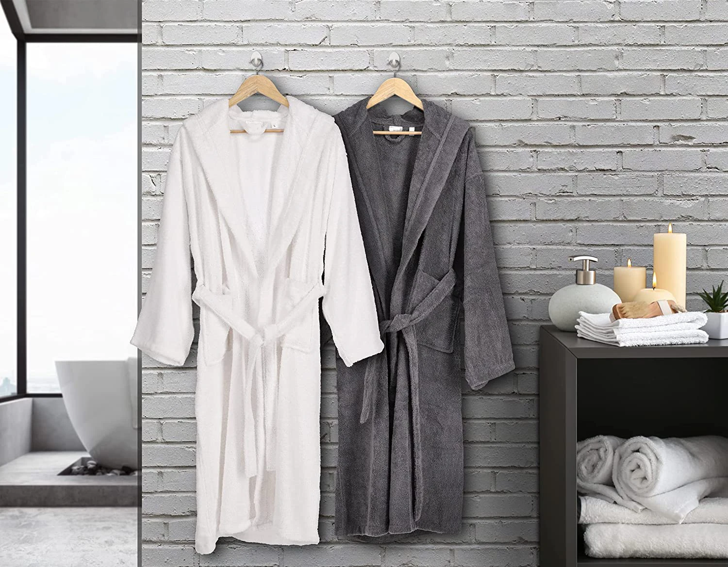 Hot sale Custom logo Cheap Cotton Waffle Bathrobe for Waffle Bathrobe For Sale High Quality men Customizable Bathrobes