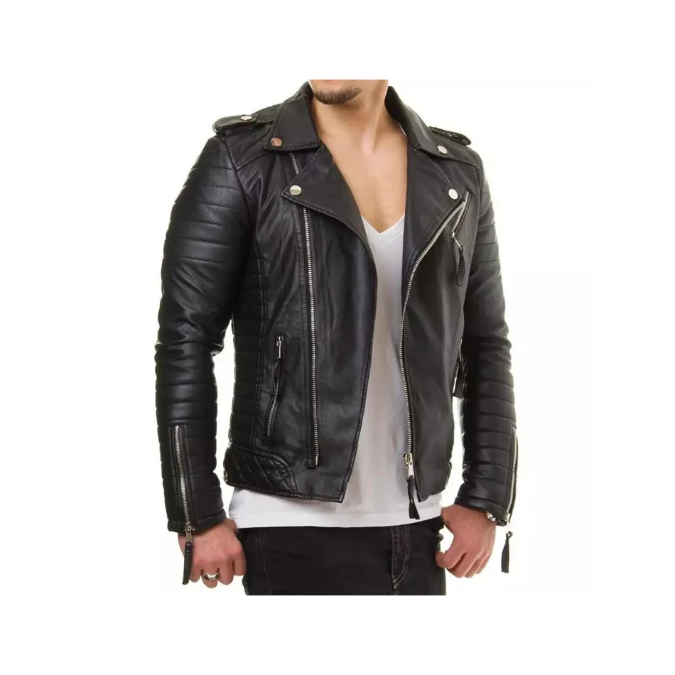 Mens Leather Jacket and Coats New Spring and Autumn Men Business Casual Classic Pu Leather Suit Collar Slim Fit Jackets