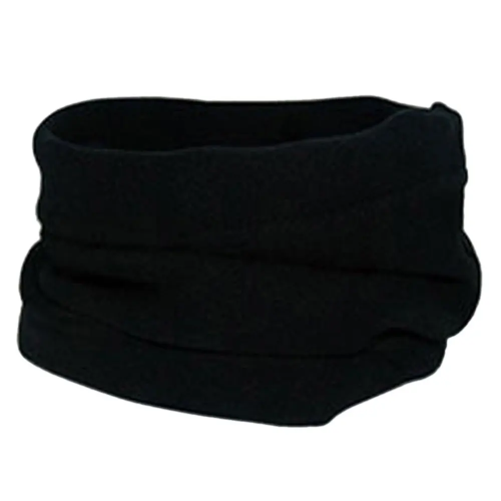 Winter Neck Warmer Phenovo Trendy Polar Fleece Neck Warmer Comfy Snood Scarf Ski Motorbike Mask Black Cold Weather Face Cover Ma