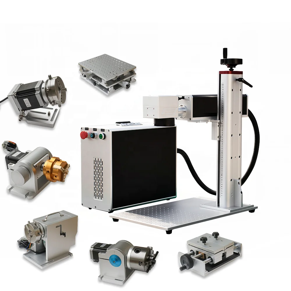 Genuine Raycus JPT Portable Metal Engraving Device 30w 50watt Handheld Fiber Laser Marking Machine for cup glass Logo Printing