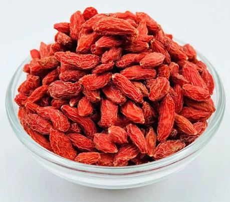 Factory-Supplied Large Dehydrated Ningxia Red Wolfberry Goji Berries Organic Whole Dried Grains Tea Ad Drying Bulk