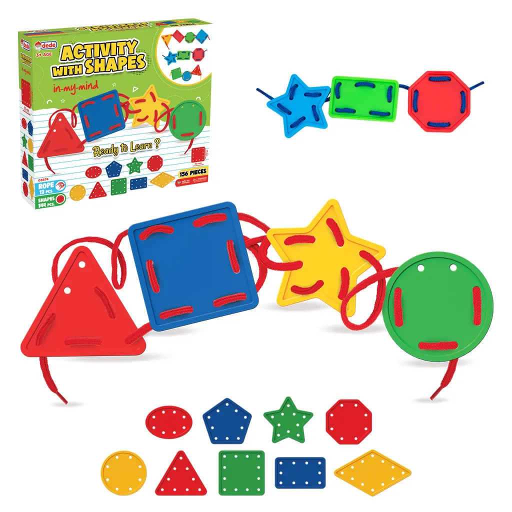 Aktivity With Shapes 156 Pcs Toy Adventures Hot Sale Learn Educational Play Wholesale Children Play Sets Muti Color Play Toys