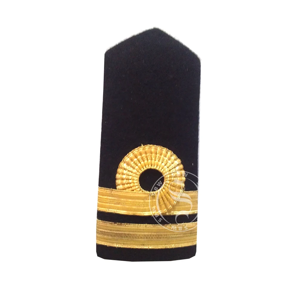 Best Quality Customized Design Pilot Uniform Shoulder Board Ceremonial Strap Epaulettes Made for Sale
