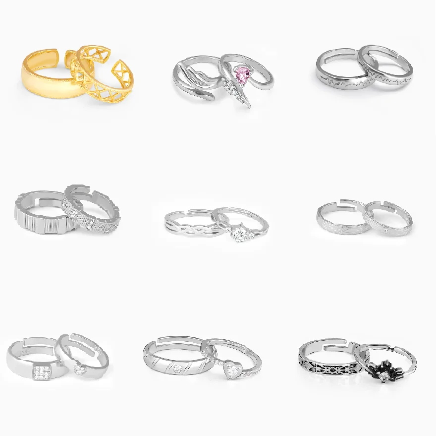 GIVA Adjustable Fashion Jewellery Rings | Perfect for Gift | 6 Months Warranty
